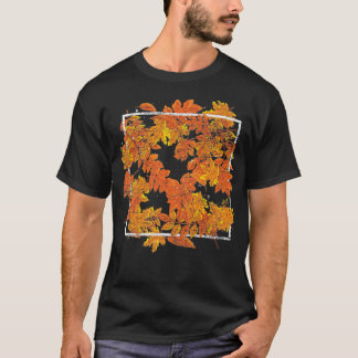 T-shirt L'automne botanique Feuilles Nature Forêt Thanksgi