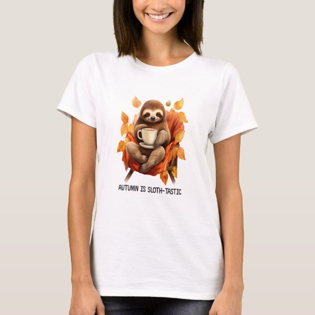 T-shirt L'automne, c'est Sloth Tastic (Devant)
