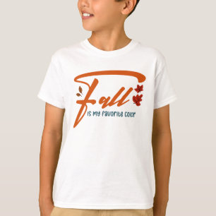 T-shirt L'automne est ma couleur préférée – Esthétique aut