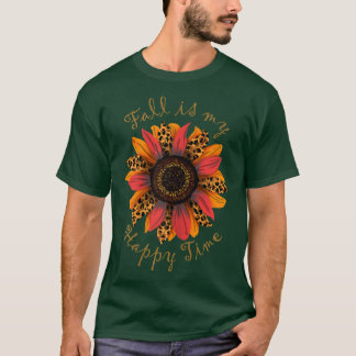 T-shirt L'automne est mon moment de bonheur Couleurs d'aut