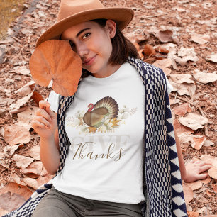 T-shirt L'Automne Remercie Thanksgiving