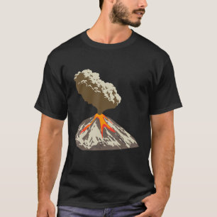 T-shirt Lava Magma Éruption Géologie Volcan Magma
