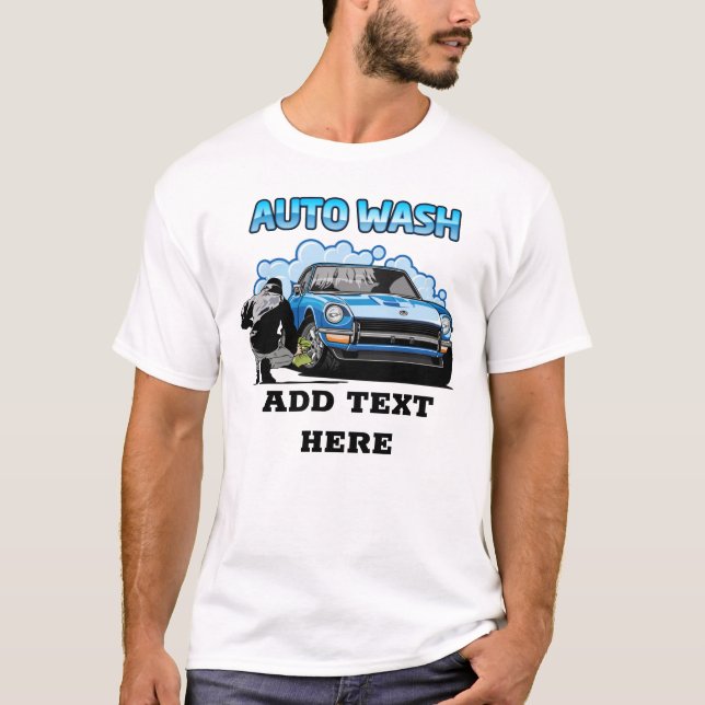 T-shirt Lavage automatique et lavage de voiture (Devant)