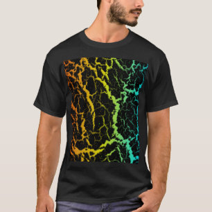 T-shirt Lave de l'espace fissuré - Chaleur ROYCB