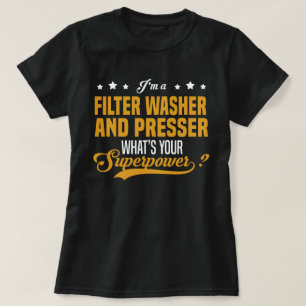 T-shirt Lave-filtre et presse