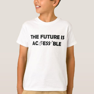 T-shirt L'avenir est accessible ASL Sign Language Braille
