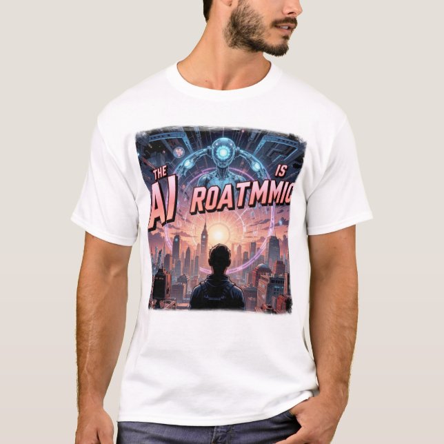 T-shirt L'avenir est algorithmique" (Devant)