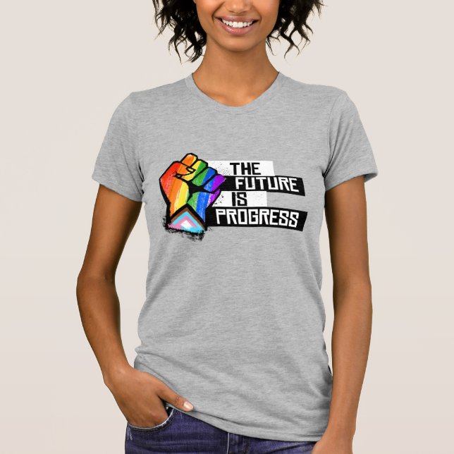 T-shirt L'avenir est le progrès (Devant)