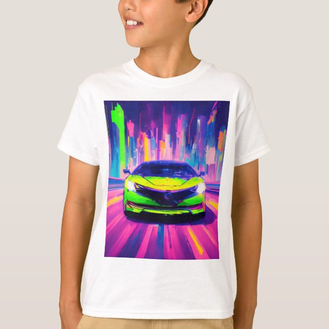 T-shirt L'avenir est maintenant - Vitesse électrique (Devant)