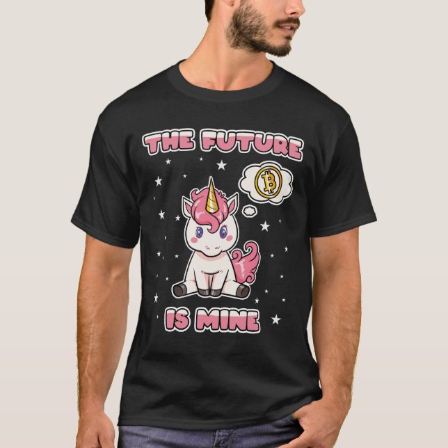 T-shirt L'Avenir Est Mon Bitcoin Crypto Cryptomonnaie (Devant)