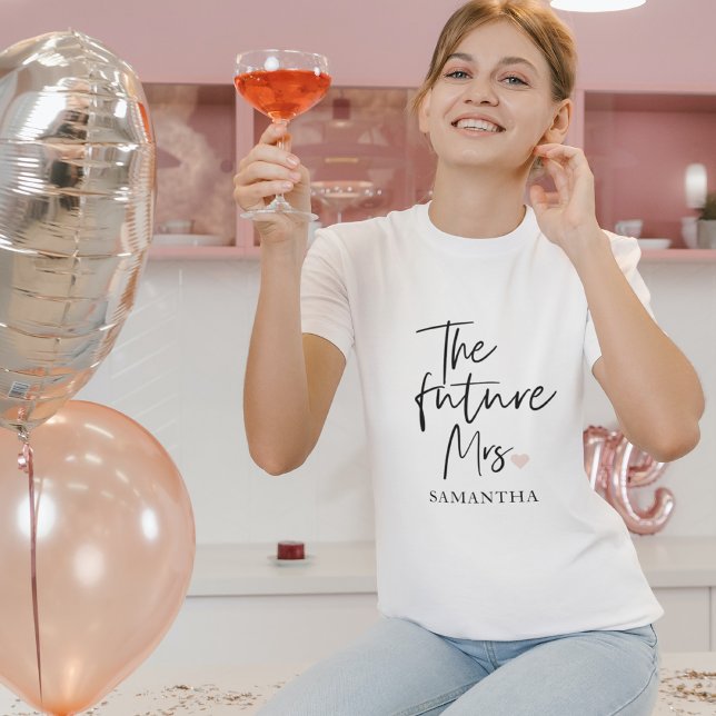 T-shirt L'avenir Mme et votre nom | Cadeau de beauté moder (Créateur téléchargé)