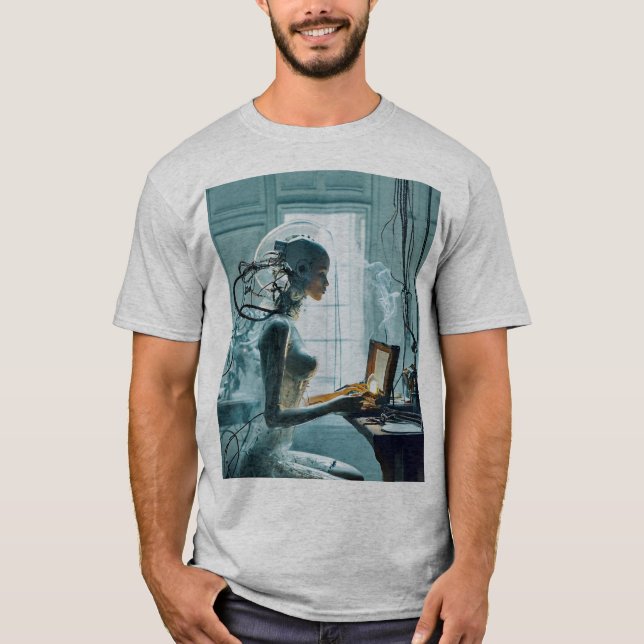 T-shirt "L'avenir rencontre l'intelligence" (Devant)