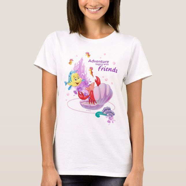T-shirt L'Aventure commence avec des amis (Devant)