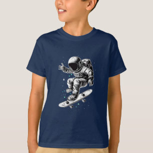 T-shirt L'aventure du skateboard cosmique de l'astronaute