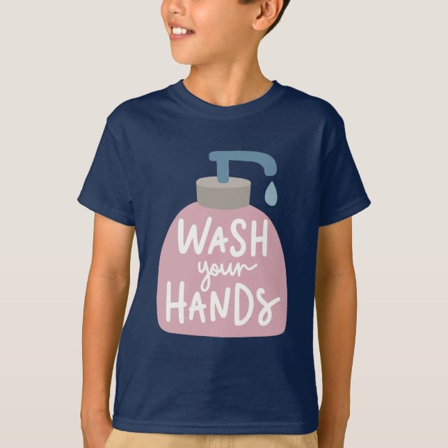 T-shirt Laver tes mains (Devant)