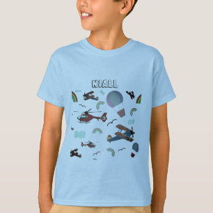 T-shirt L'aviation colorée amusante