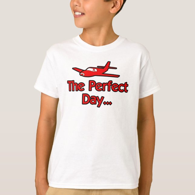 T-shirt L'avion du jour parfait (Devant)