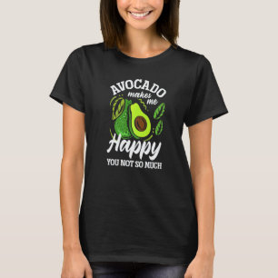 T-shirt L'avocat me rend heureux Guacamole Nourriture Végé
