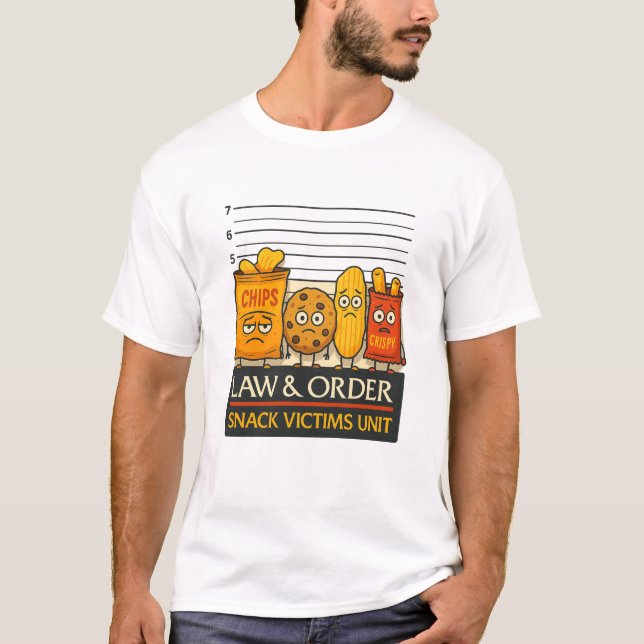 T-shirt Law & Order Snack Victims Unit Shirt (Devant)