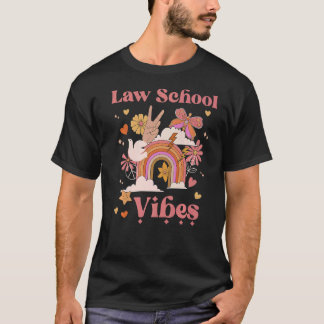 T-shirt Law School Vibes Lawyer Groovy Retro Girl Boho Rai
