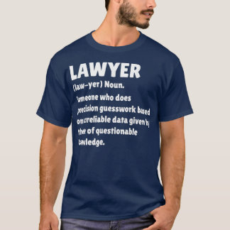 T-shirt Lawyer Definition Funny Law School Student Gift