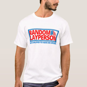 T-shirt Layperson aléatoire (version de drapeau américain)