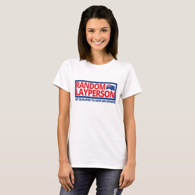 T-shirt Layperson aléatoire (version de drapeau d'Ausie) (Devant entier)
