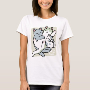 T-shirt Laze Furr Days - Cute Lazy Cats Design