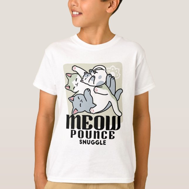 T-shirt Laze Furr Days - Cute Lazy Cats Design (Devant)