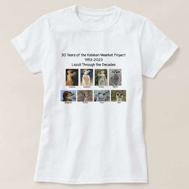 T-shirt Lazuli tout au long des décennies (Design devant)