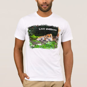 T-shirt Lazy arrive le tigre de Sibérie