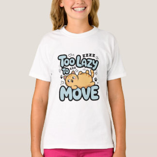 T-shirt Lazy Cat