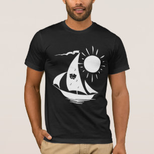 T-shirt Lazy Day Théâtre de voile Musique Blancs