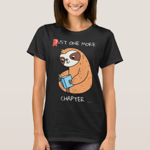 T-shirt Lazy mignonne et amusante Sloth Reading Book Sloth