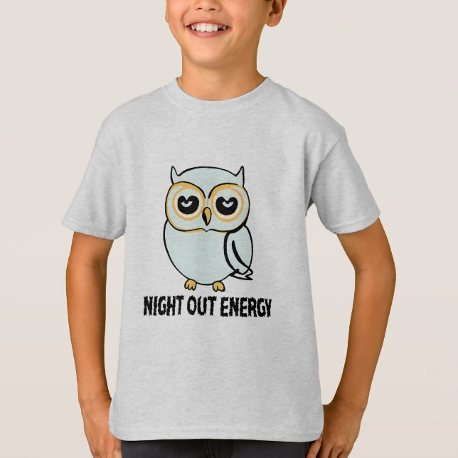 T-shirt Lazy Night Owl (Devant)
