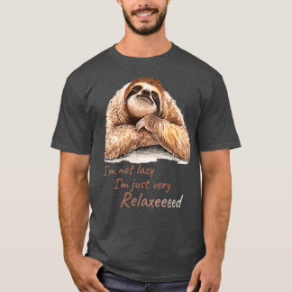 T-shirt Lazy paresse temps de détente drôle mignon paresse