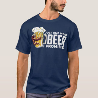 T-shirt Lazy Sloth Bière Juste une bière de plus Je promet
