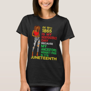 T-shirt Le 11° Jour De L'Indépendance Les Femmes Noires Li