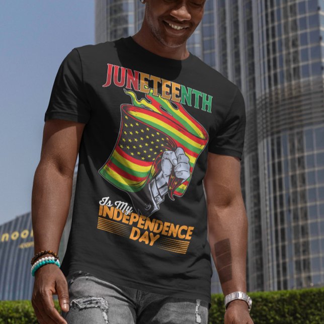T-shirt Le 11° Jour de l'Indépendance Liberté Noire (Créateur téléchargé)