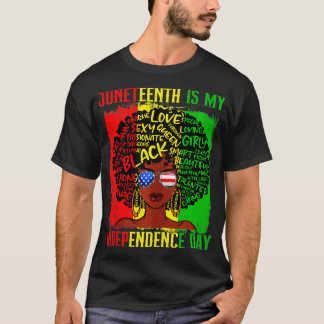 T-shirt Le 11 juin est ma fête nationale Femmes noires Afr
