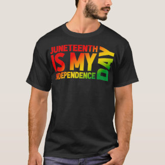 T-shirt Le 11 juin est mon Jour de l'Indépendance Gradient