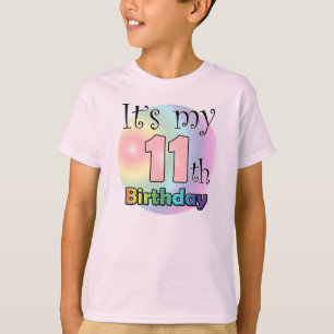 T-shirt Le 11e anniversaire de la naissance de l'enfant