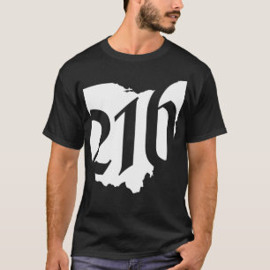 T-shirt Le 216 Représente Cleveland Ohio 
