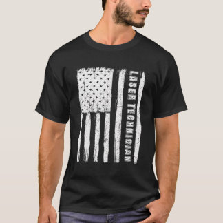 T-shirt Le 4 Juillet Chemises Pour Hommes Drapeau Laser Am