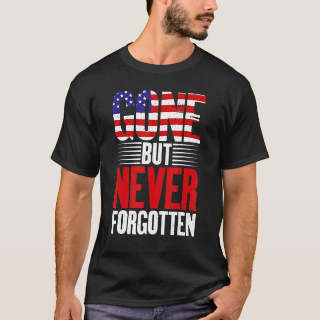 T-shirt Le 4 juillet est parti mais jamais oublié Mémoire  (Devant)
