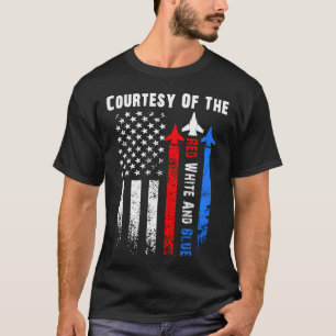 T-shirt Le 4 juillet rouge blanc et bleu patriotique