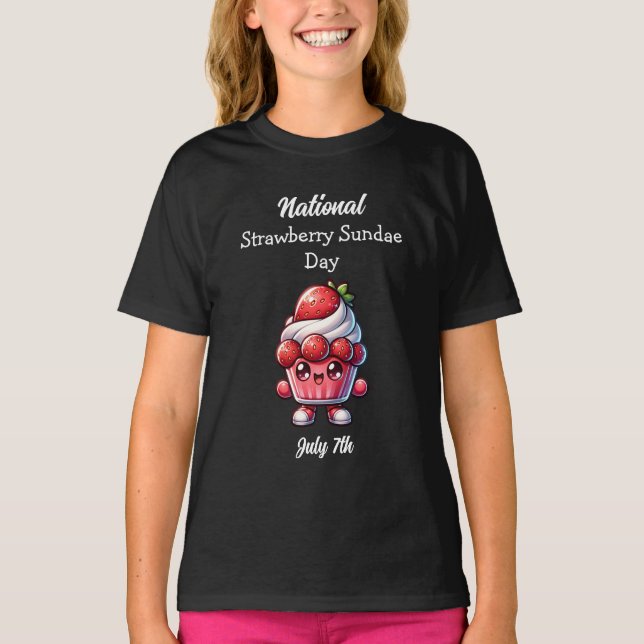 T-shirt Le 7 juillet est la journée nationale du dimanche  (Devant)