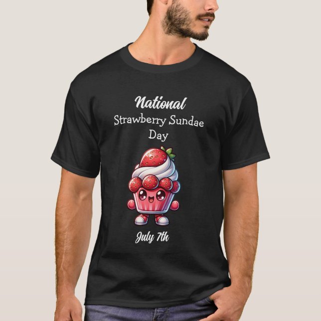 T-shirt Le 7 juillet est la journée nationale du dimanche  (Devant)