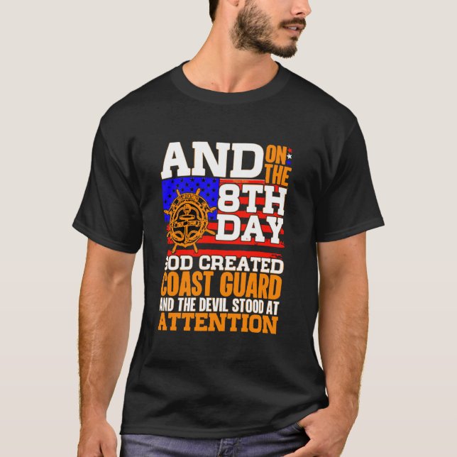 T-shirt Le 8E Jour, Dieu Créa La Garde Côtière (Devant)
