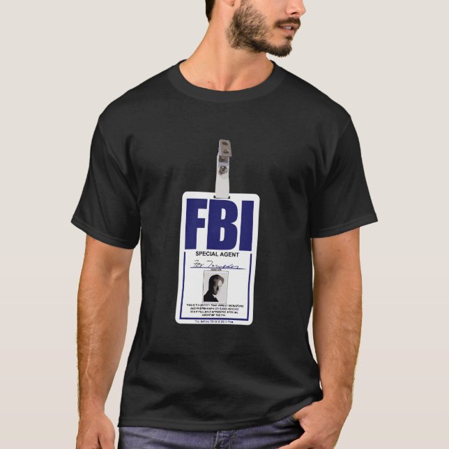 T-shirt Le Badge Mulder X-Files (Devant)